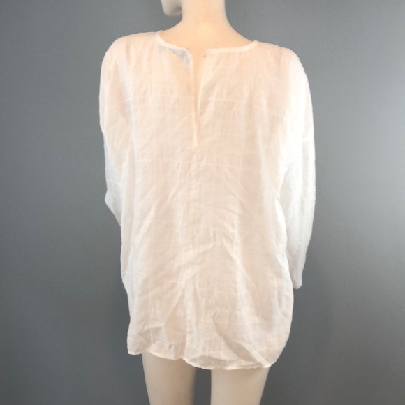 NWOT Vince White Long Sleeve Blouse Size Small - Picture 4 of 8